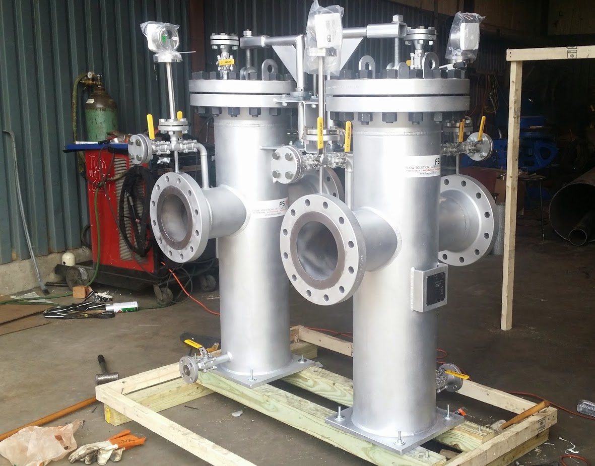 custom fabricated pipeline strainers